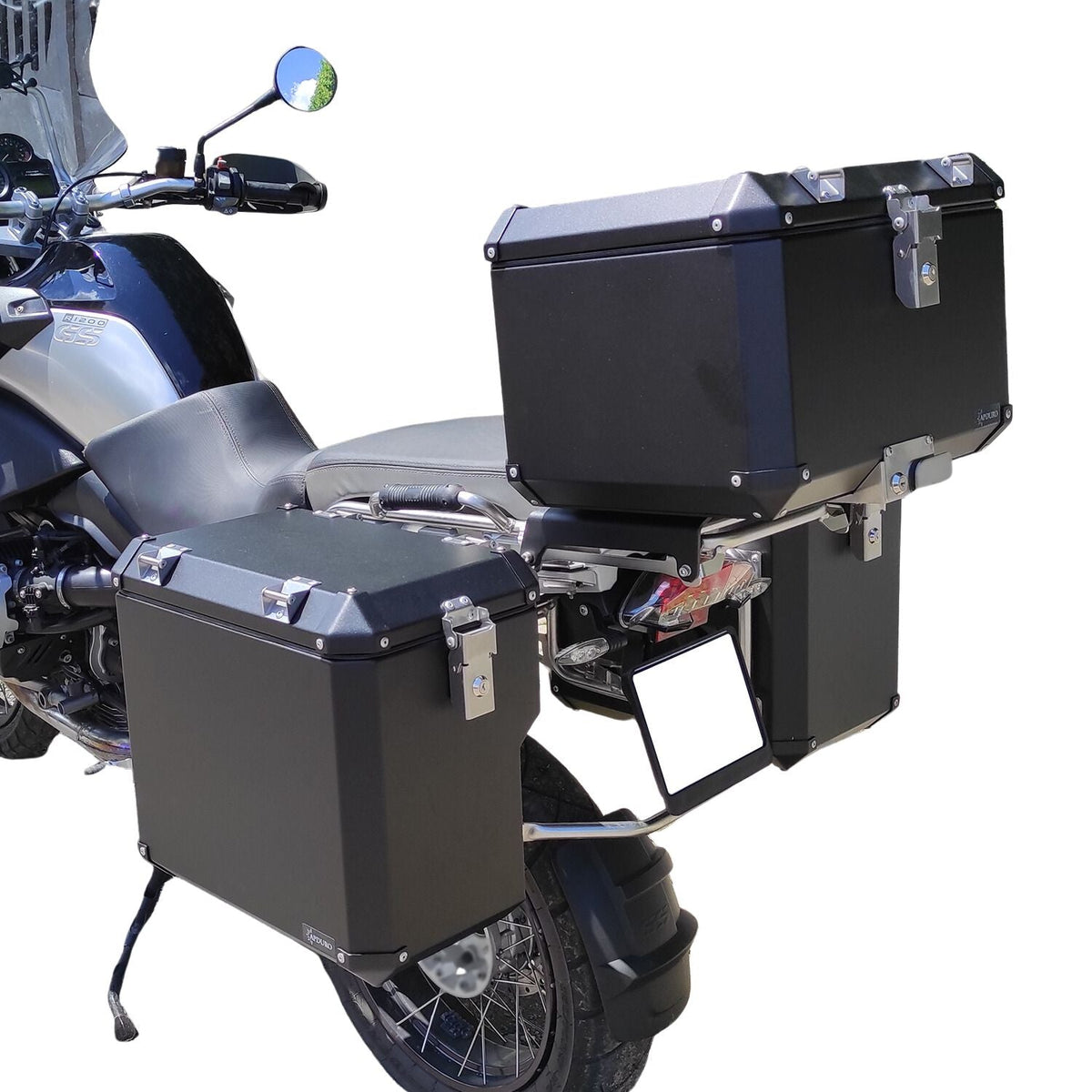 Side pannier system BMW 1200 GS (04-12) for OEM rack.