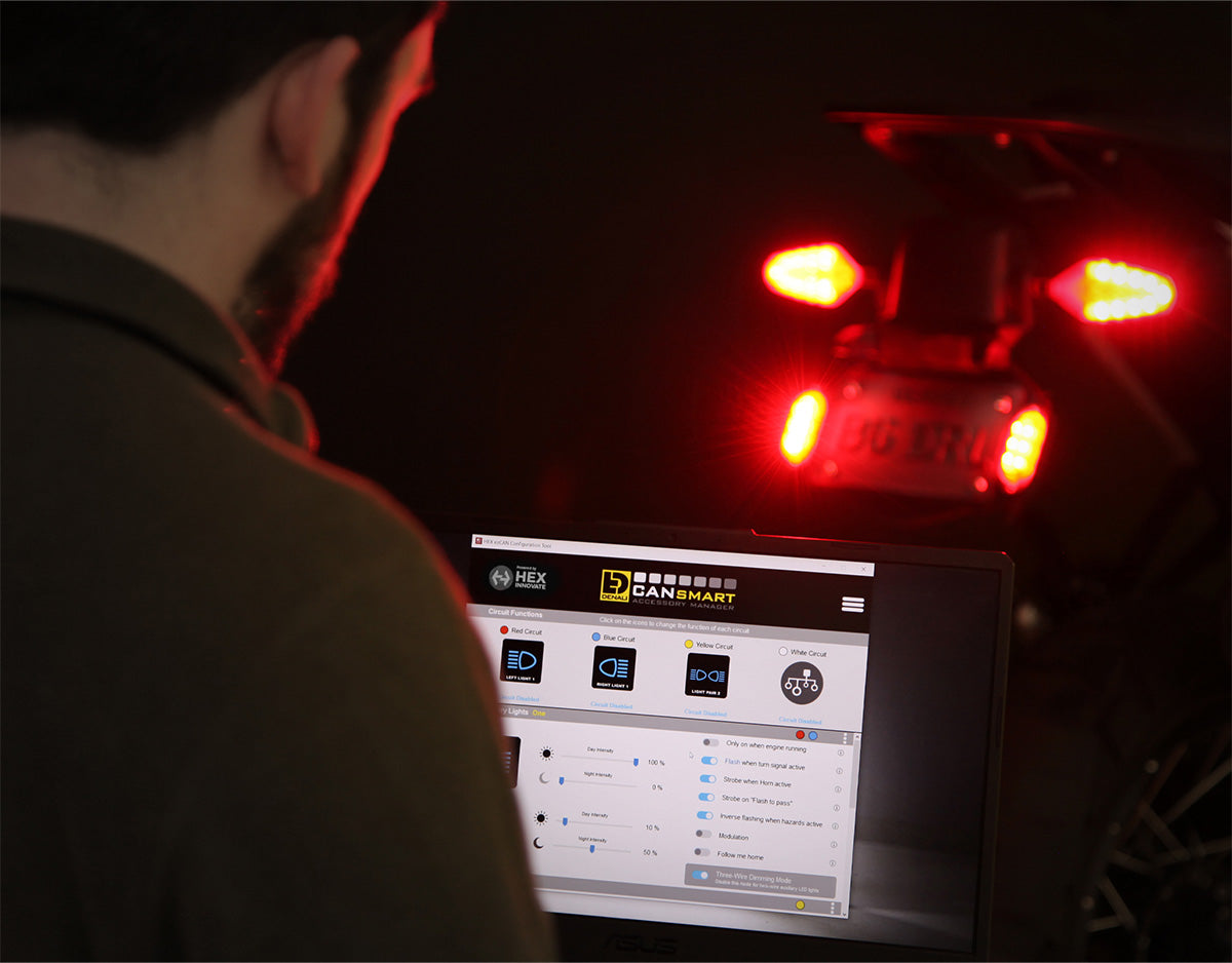 DENALI T3-S™ Smart Brake & Switchback Signal Pods for Motorcycles – Rear – bilde 10