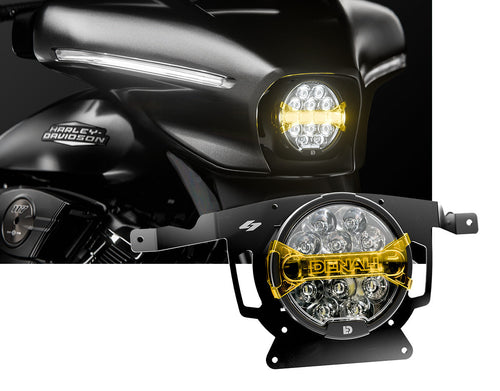 Ace-One Headlight Kit with Denali Lighting for '23-'26 Harley-Davidson Street Glide by Kraus Motor Co