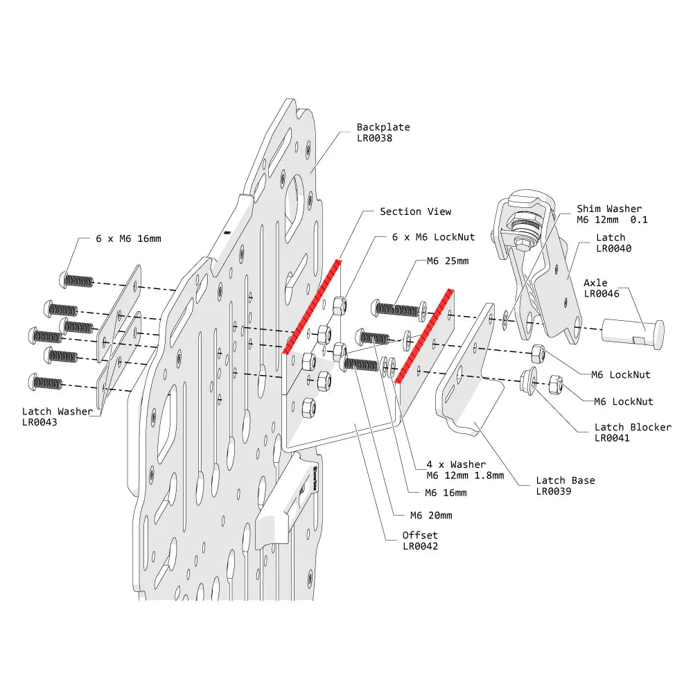 Lone Rider MotoBags Quick Release Attachment System Spare Parts [V2]