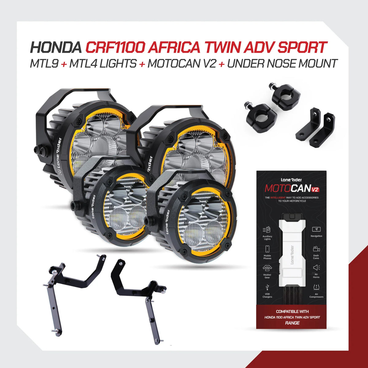 Lone Rider MotoLights - Honda CRF1100 Africa Twin Adv Sport (2020+)