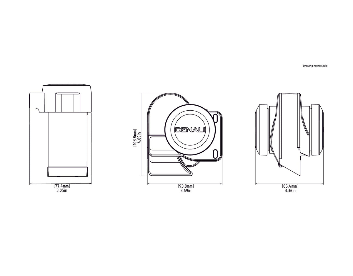 DENALI SoundBomb™ Split Dual-Tone Air Horn – bilde 8