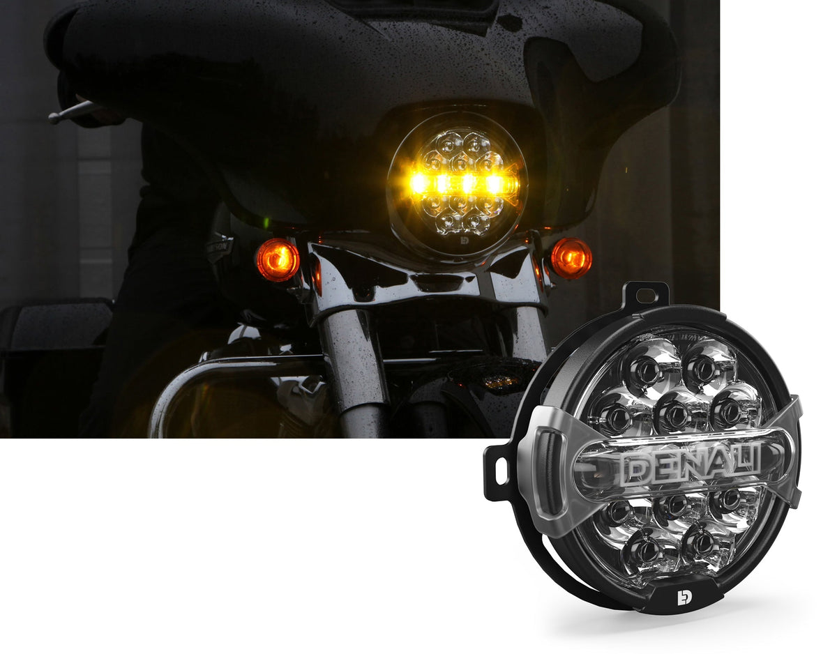 DENALI D14 Destroyer LED Motorcycle Headlight Upgrade Kit - Harley-Davidson Street Glide, '14-'23