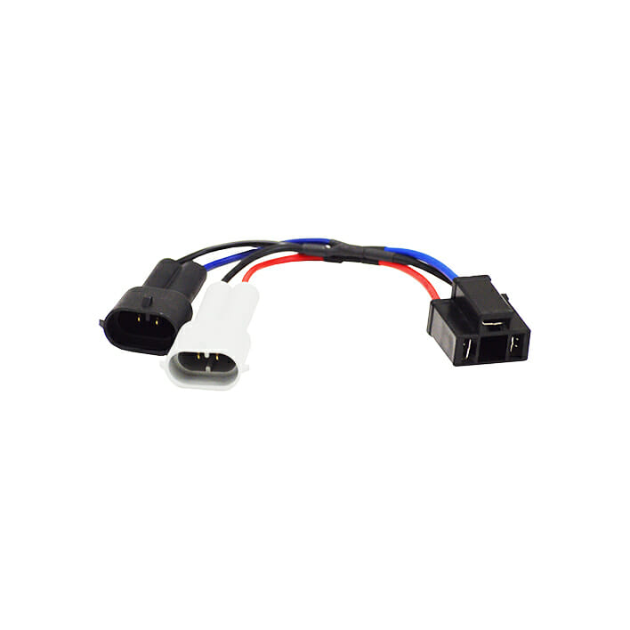 DENALI 4-PIN Female Delphi to Male H9 & H11 Wiring Adapter (FatBoy)
