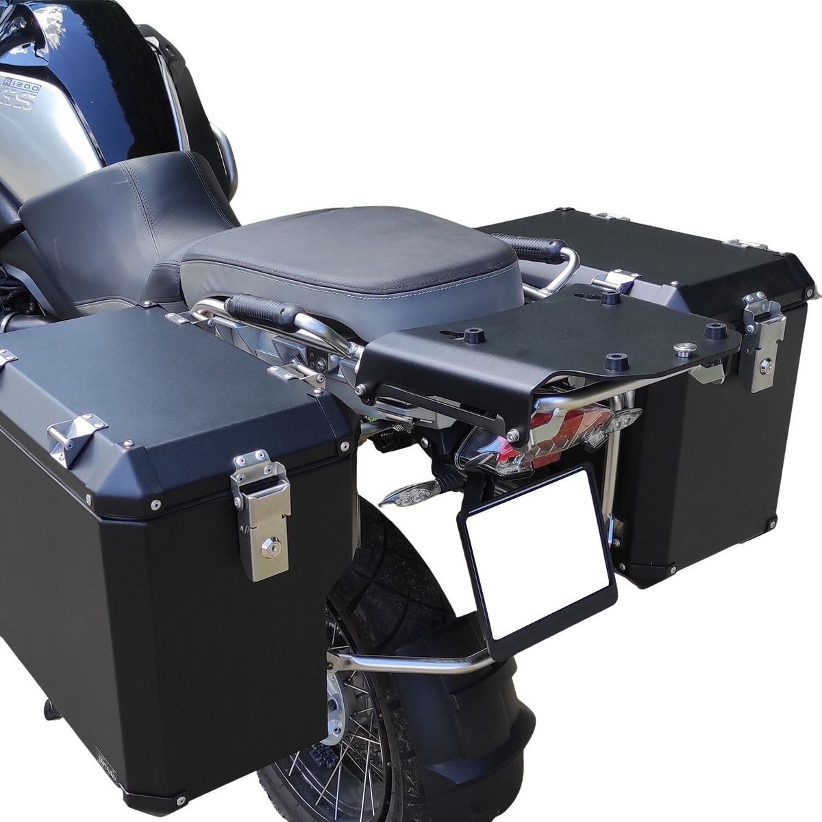 Side pannier system BMW 1200 GS (04-12) for OEM rack.