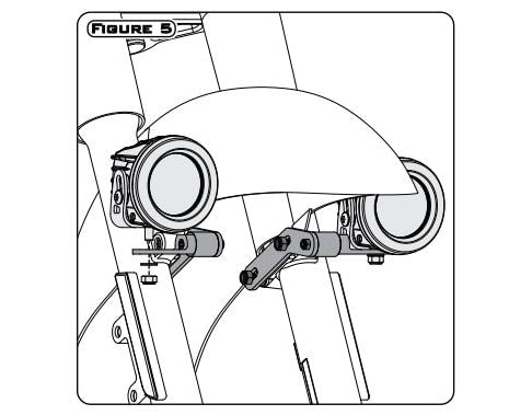 DENALI Driving Light Mount - Select Honda Cruisers – bilde 7