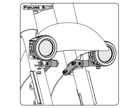 DENALI Driving Light Mount - Select Harley-Davidson Motorcycles – bilde 3