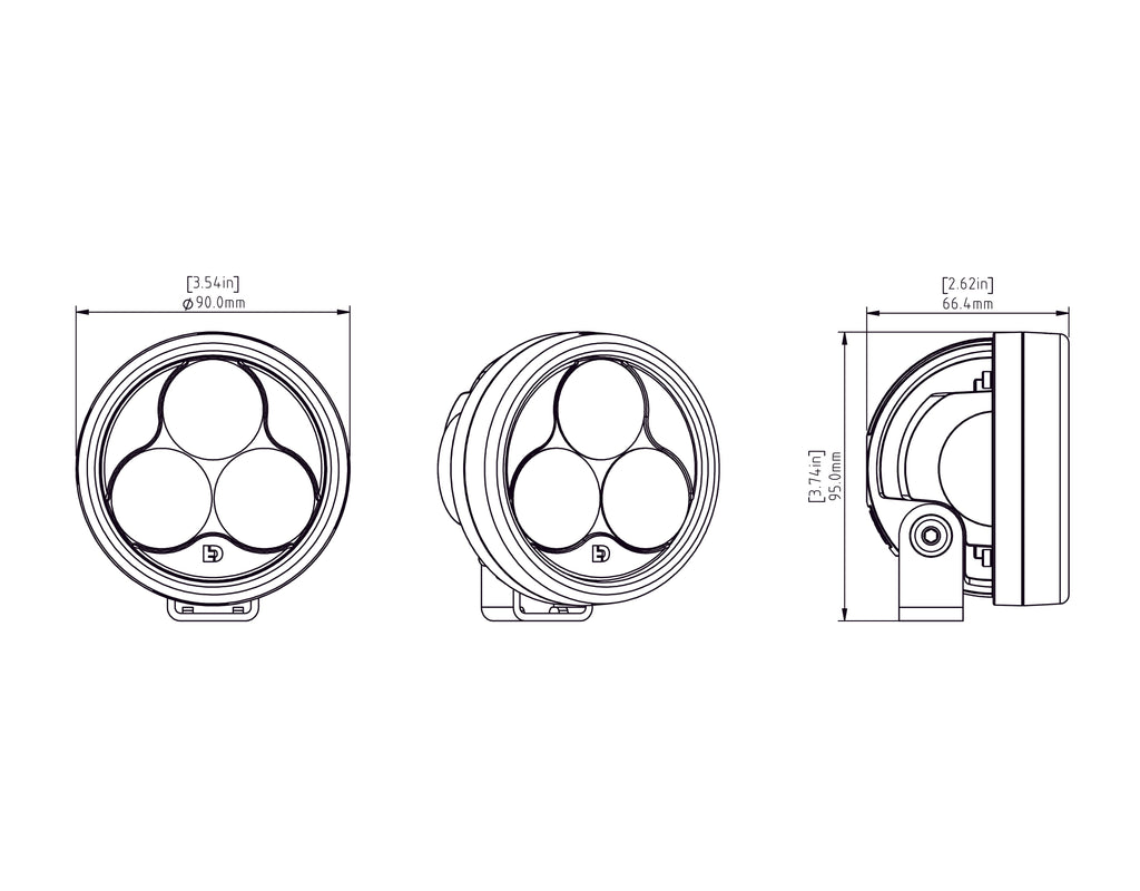 DENALI D3 LED Driving Light Pod with DataDim™ Technology – bilde 10