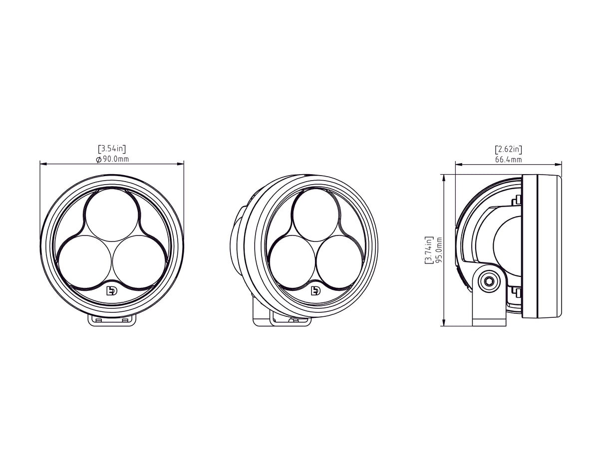 DENALI D3 LED Driving Light Pod with DataDim™ Technology – bilde 10