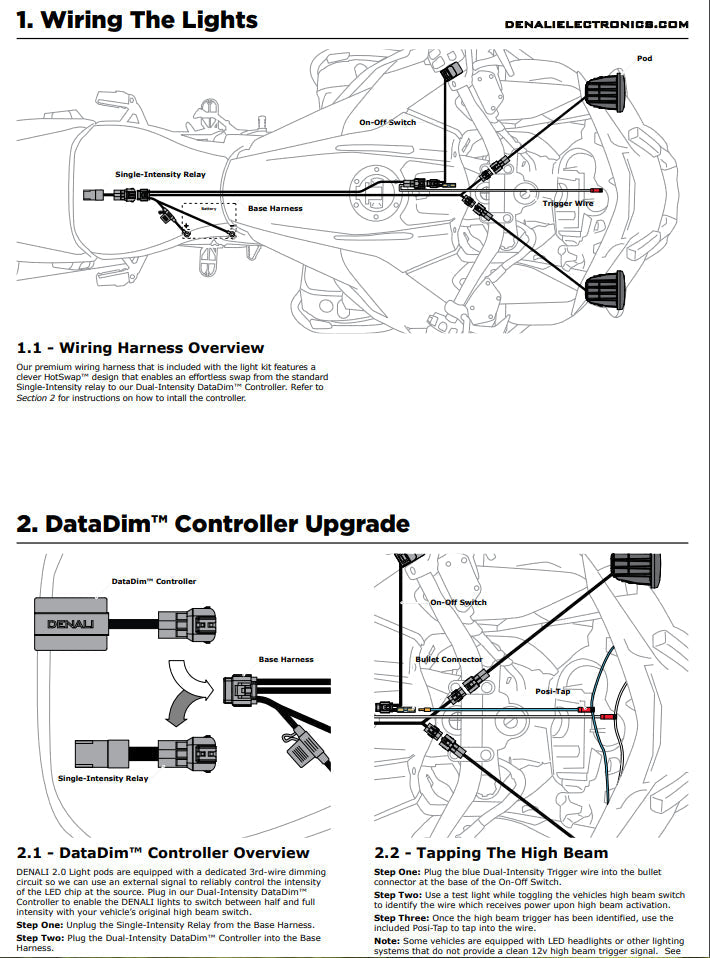 DENALI DataDim™ Dual Intensity Controller for Driving Light Harness – bilde 4