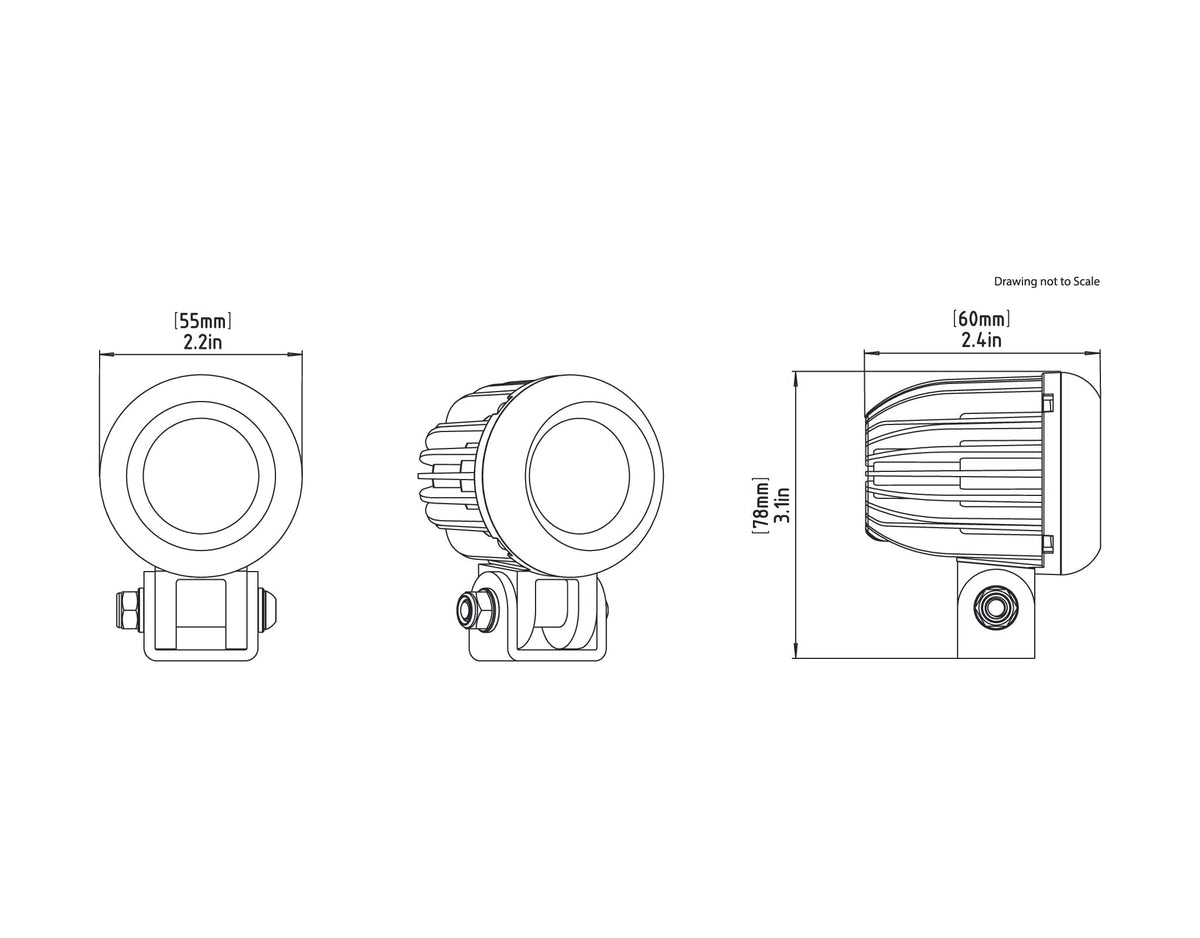 DENALI Kit: D2 x2, Amber Lenses, R1300GS Lower Mount – bilde 3