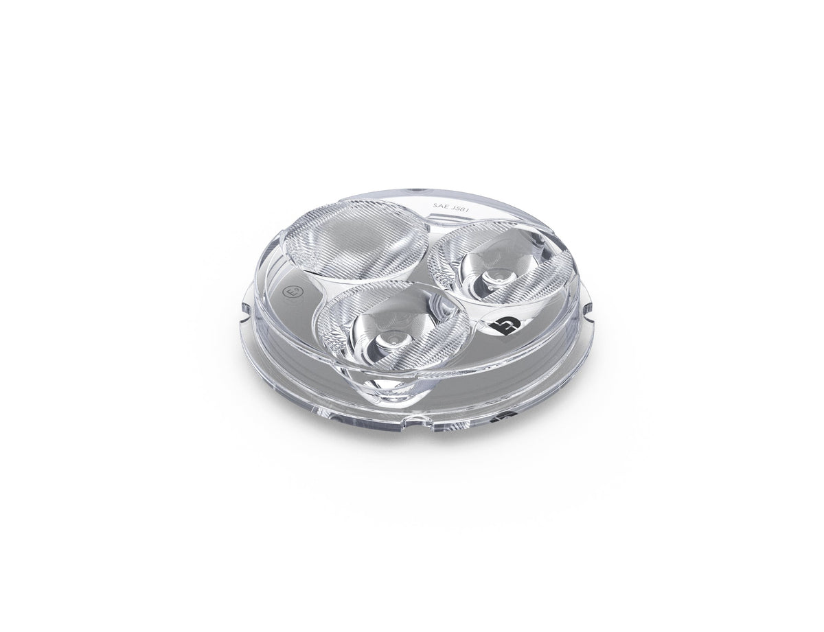 DENALI Replacement Part - D3 E-Mark & SAE/DOT Approved Hybrid Lens, Clear
