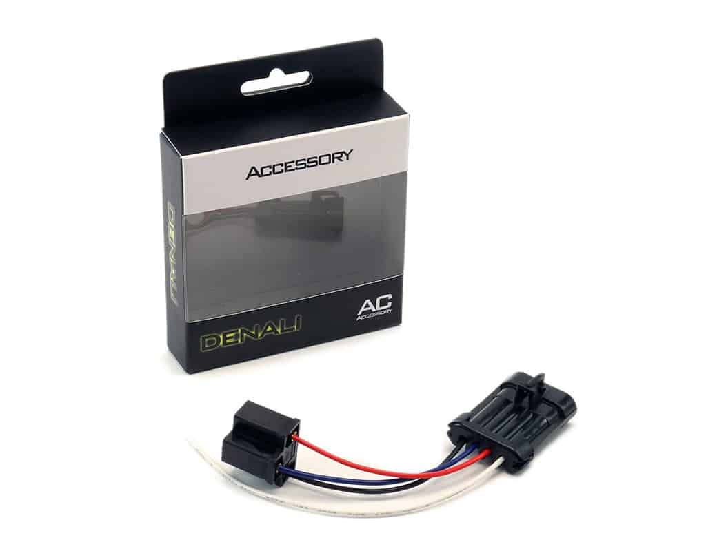 DENALI Wiring Adapter - H4 to OEM for Harley Davidson models with LED Headlight, '14-'25 – bilde 3