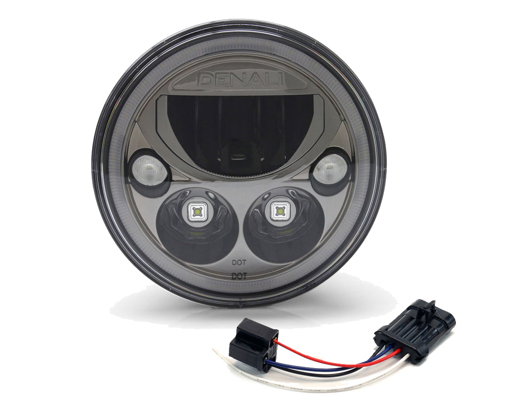 DENALI Wiring Adapter - H4 to OEM for Harley Davidson models with LED Headlight, '14-'25 – bilde 2