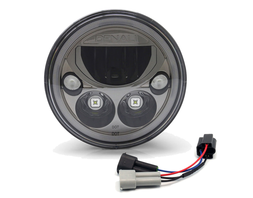 DENALI Wiring Adapter - H4 to H9/H11 Harness for Harley-Davidson Road King '14-'25 & Street Glide '14-'23 with halogen headlight – bilde 2