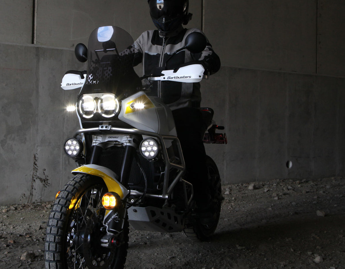 DENALI Driving Light Mount - OEM Crashbar Adapter - Ducati DesertX – bilde 6
