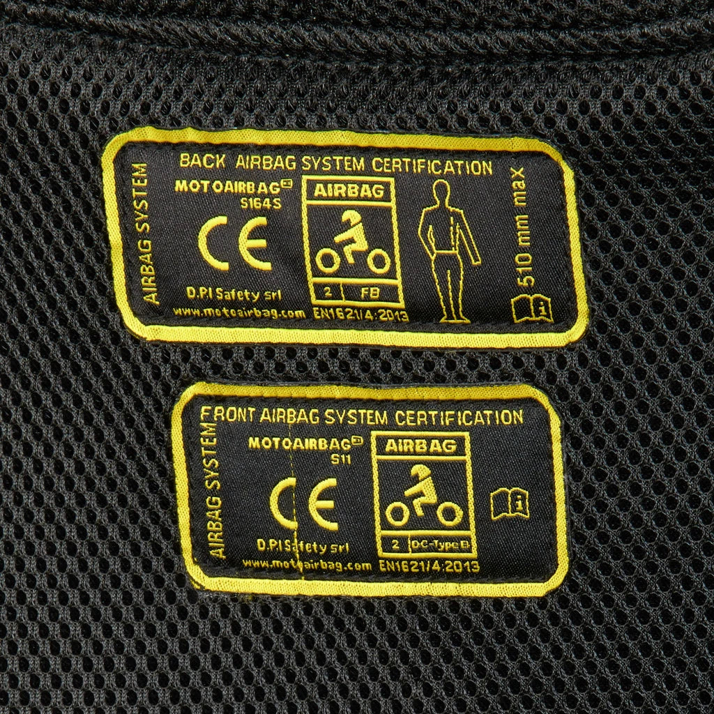 MOTOAIRBAG MAB v4.0 Airbag Vest / Jakke – svart/gul – bilde 3