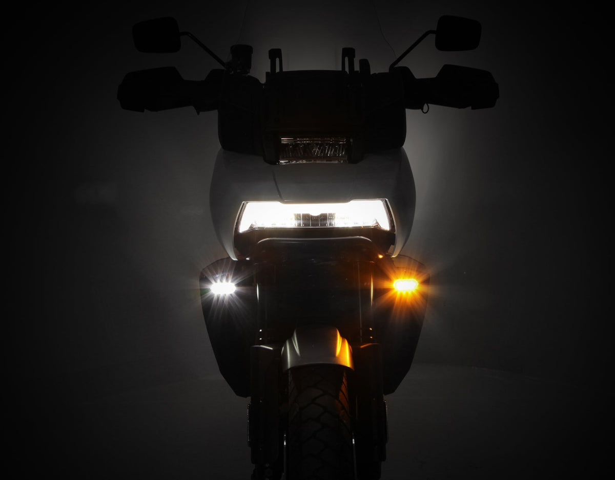 DENALI Plug-&-Play Front T3 Turn Signal Upgrade Kit for Harley-Davidson Pan America 1250 – bilde 3