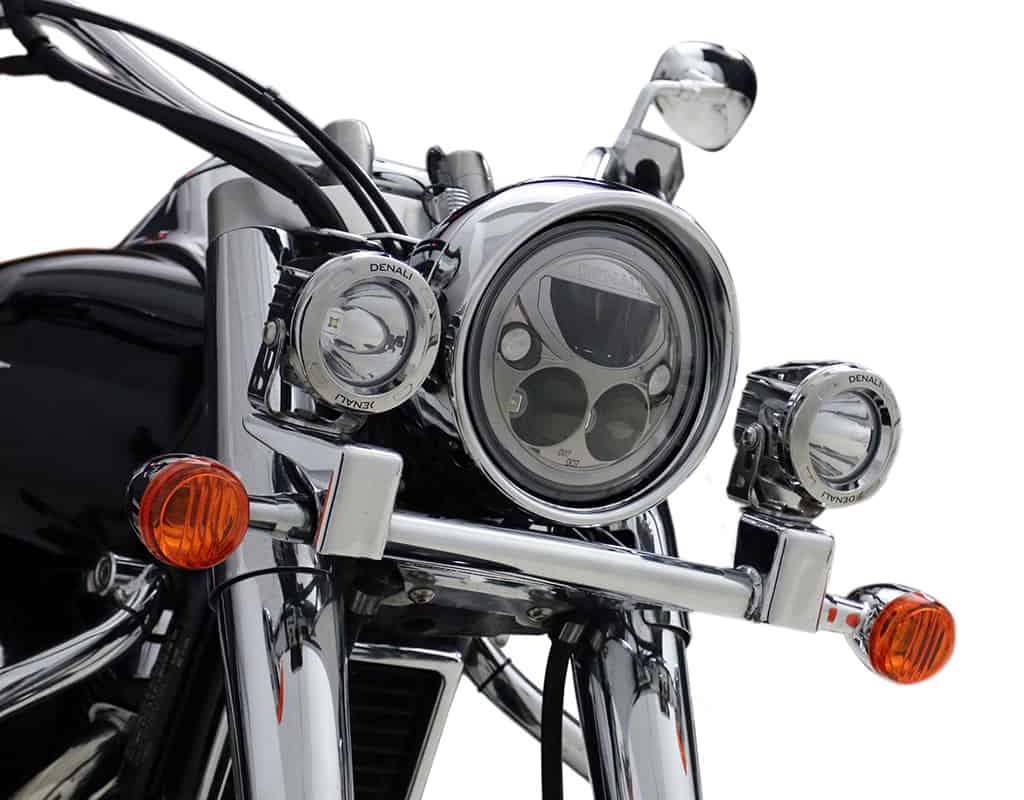 DENALI LED Headlight Mount - Select Suzuki Cruisers – bilde 4