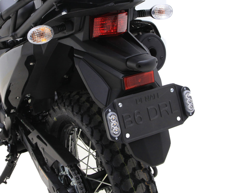 DENALI Plug-&-Play Rear T3 Turn Signal License Plate Kit for Kawasaki KLR650 – bilde 4