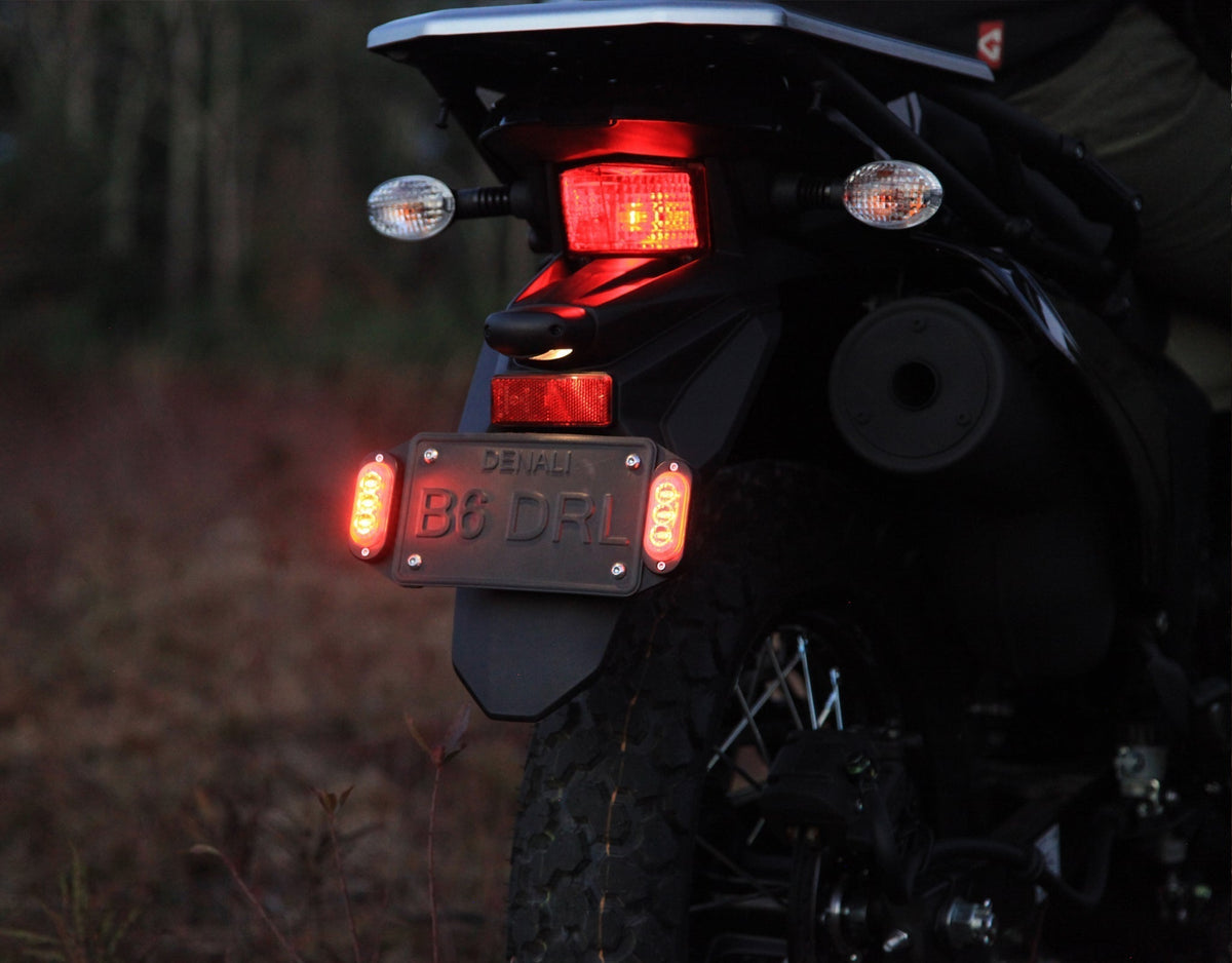DENALI Plug-&-Play Rear T3 Turn Signal License Plate Kit for Kawasaki KLR650 – bilde 7