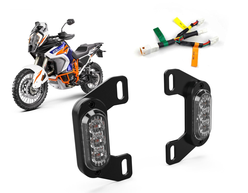 DENALI Plug-&-Play Rear T3 Turn Signal License Plate Kit for KTM 1290 Adventure