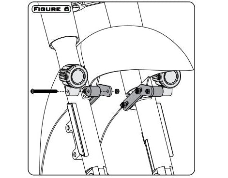DENALI Driving Light Mount - Select Harley-Davidson Motorcycles – bilde 4