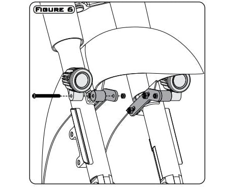 DENALI Driving Light Mount - Select Honda Cruisers – bilde 4