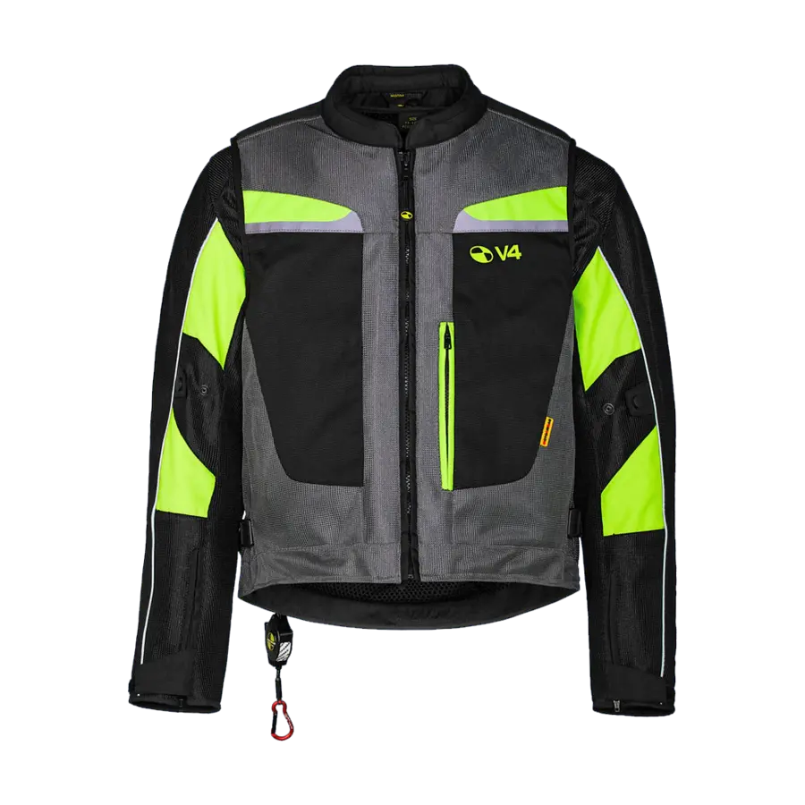 MOTOAIRBAG MAB v4.0 Airbag Vest / Jakke – grå/gul