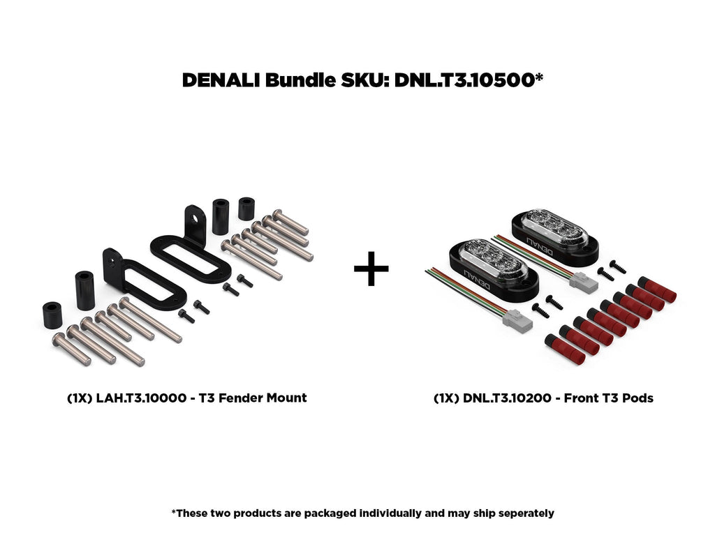 DENALI T3 Front Switchback LED Turn Signal Pods with Fender Mount – bilde 5