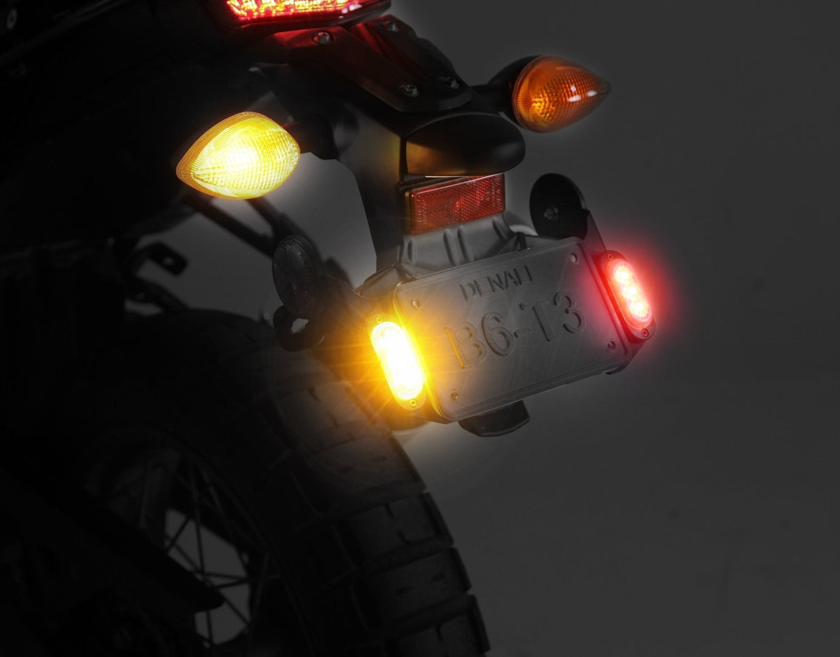DENALI T3 Rear Switchback LED Turn Signal Pods with License Plate Mount – bilde 2