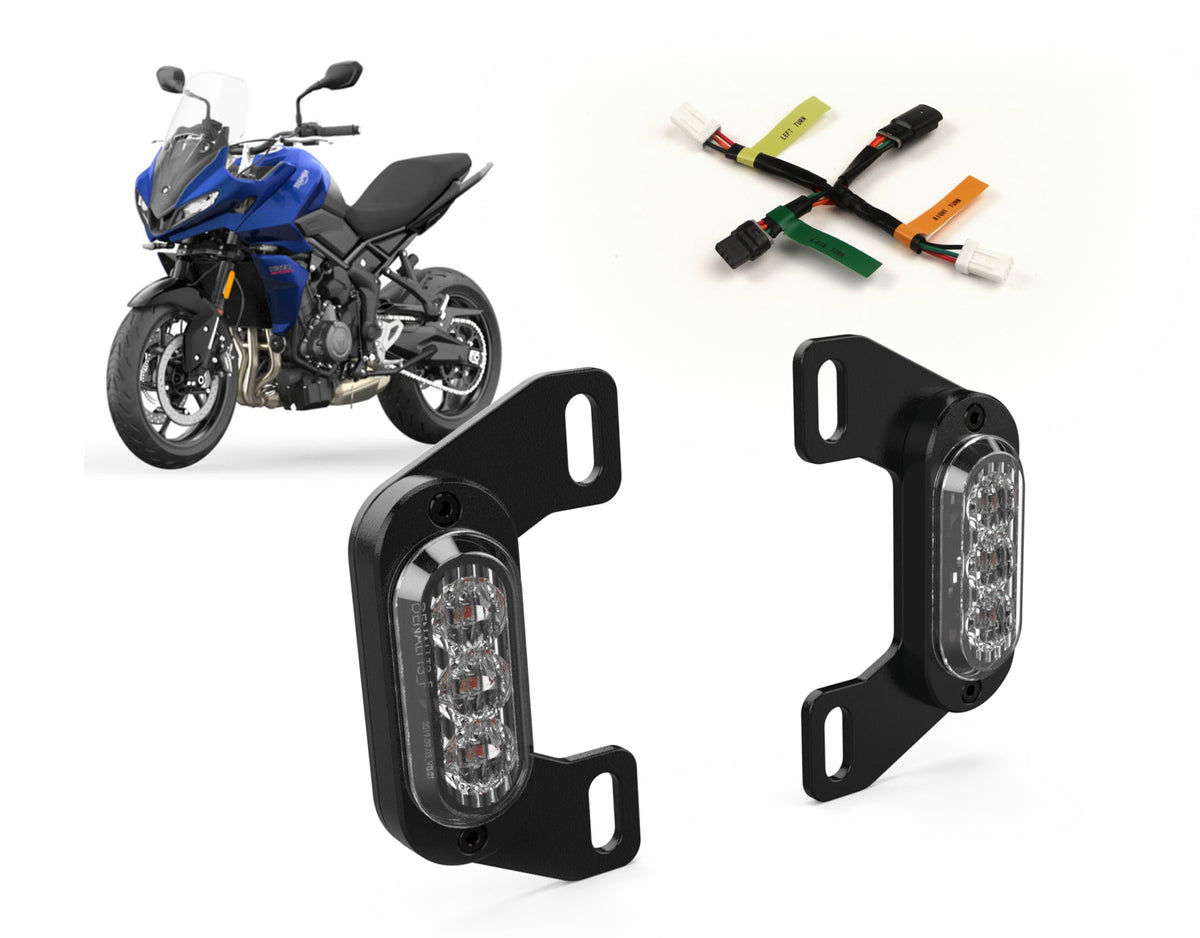 DENALI Plug-&-Play Rear T3 Turn Signal License Plate Kit for Triumph Tiger Sport 660 '22-
