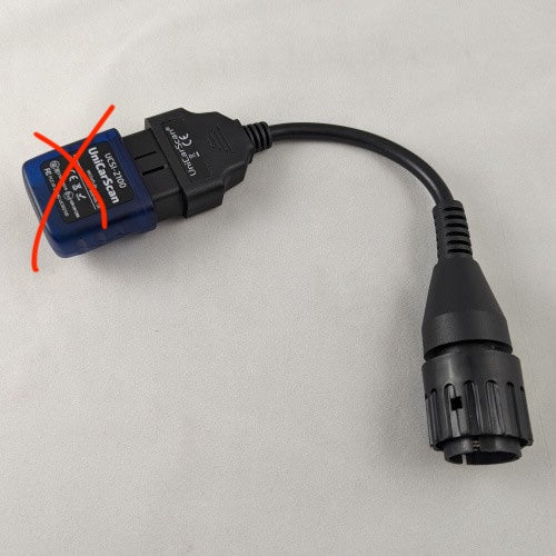 UniCarScan adapter for MotoScan diagnose