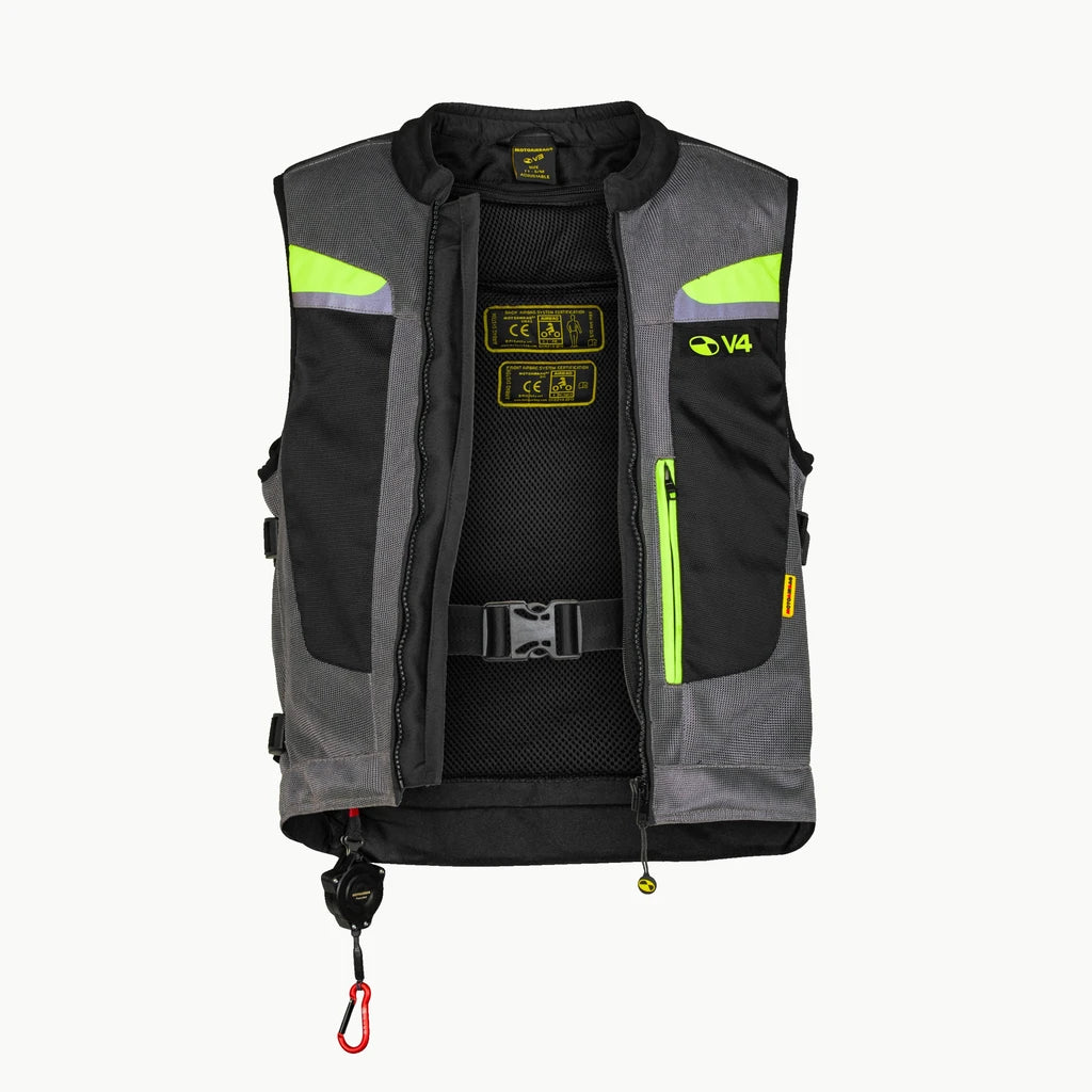 MOTOAIRBAG MAB v4.0 Airbag Vest – grå/gul – bilde 2
